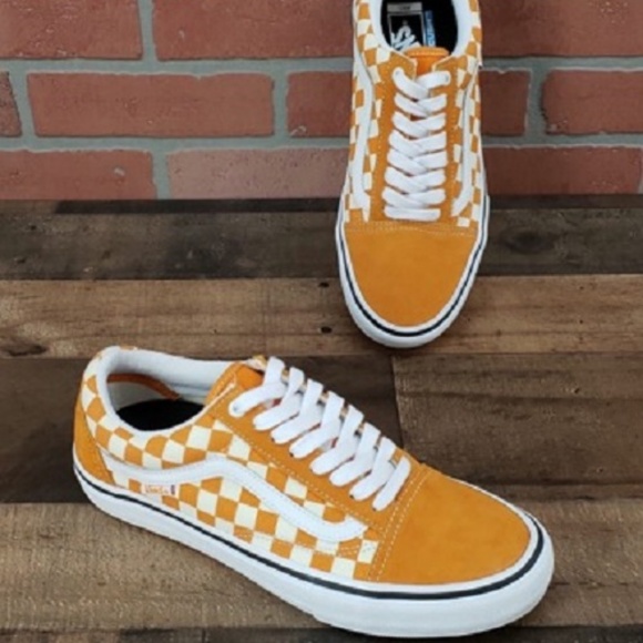 cheddar checkered vans